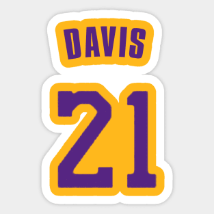 Anthony Davis Jersey - NBA Los Angeles Lakers Sticker